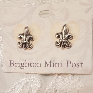 Brighton Mini Post Earrings - Fleur de Lis NWT